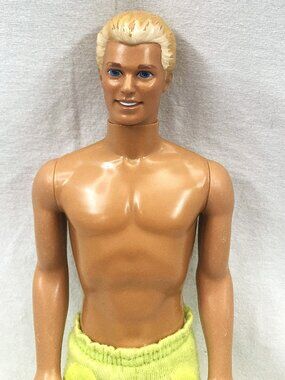 Mattel 1991 Vintage Blonde Hair Ken Doll w/ Sweatpants